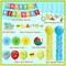 51 Pcs Summer Beach Party Decorations with Balloons, Banner, Beach Balls, Cupcak Toppers, and Jelly Fish Lanterns